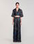 Spiral-motif silk shirt