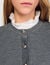Cardigan with detachable ruffle collar