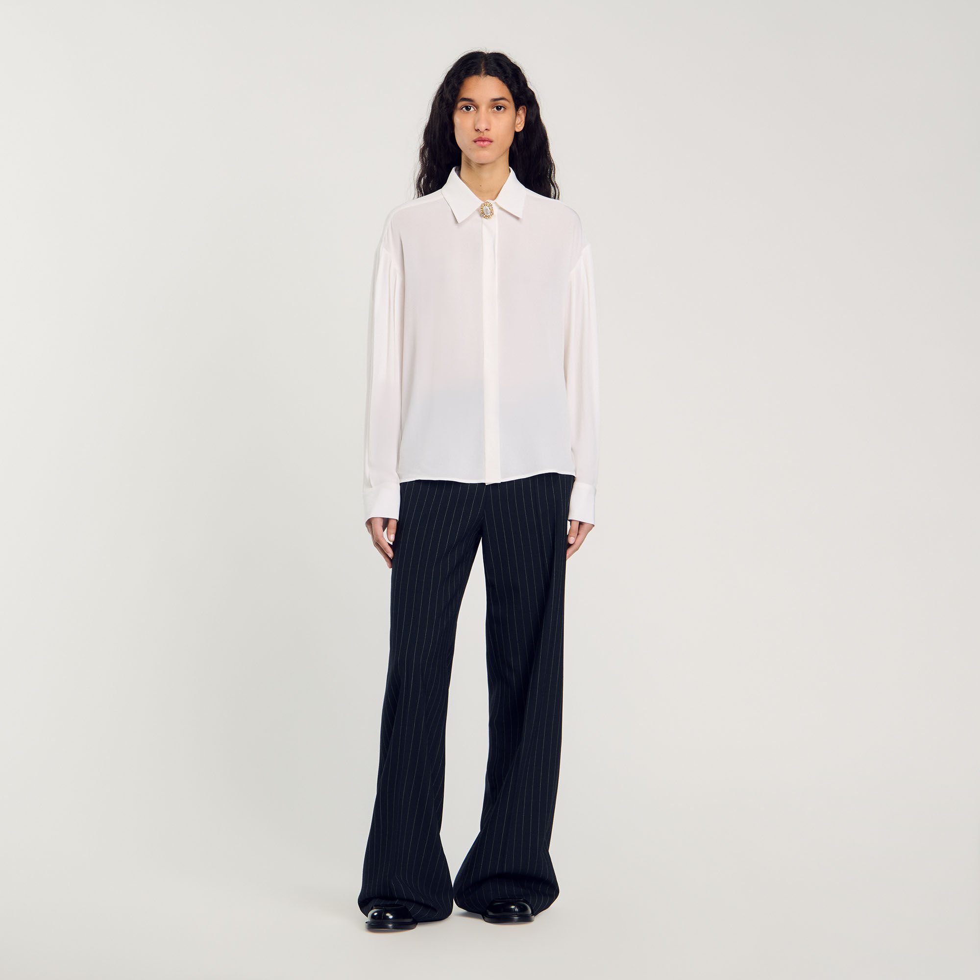 Flowy silk shirt