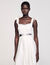Lace trim maxi dress