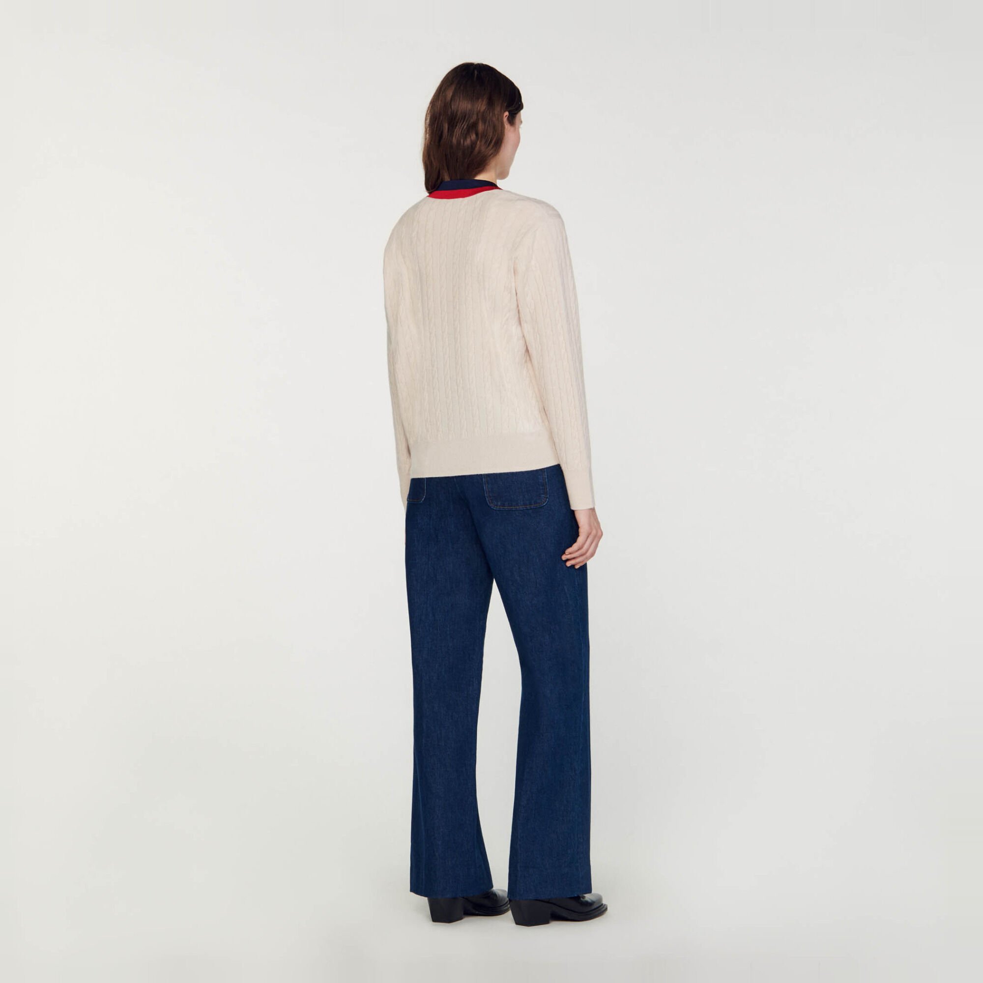 Cable knit sweater