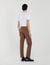 Elasticated straight-leg trousers
