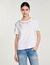 Rhinestone-embellished T-shirt