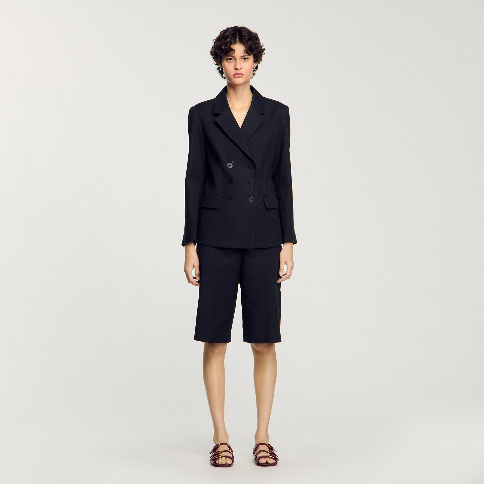 Double-breasted suit jacket