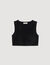 Crop top with rhinestones