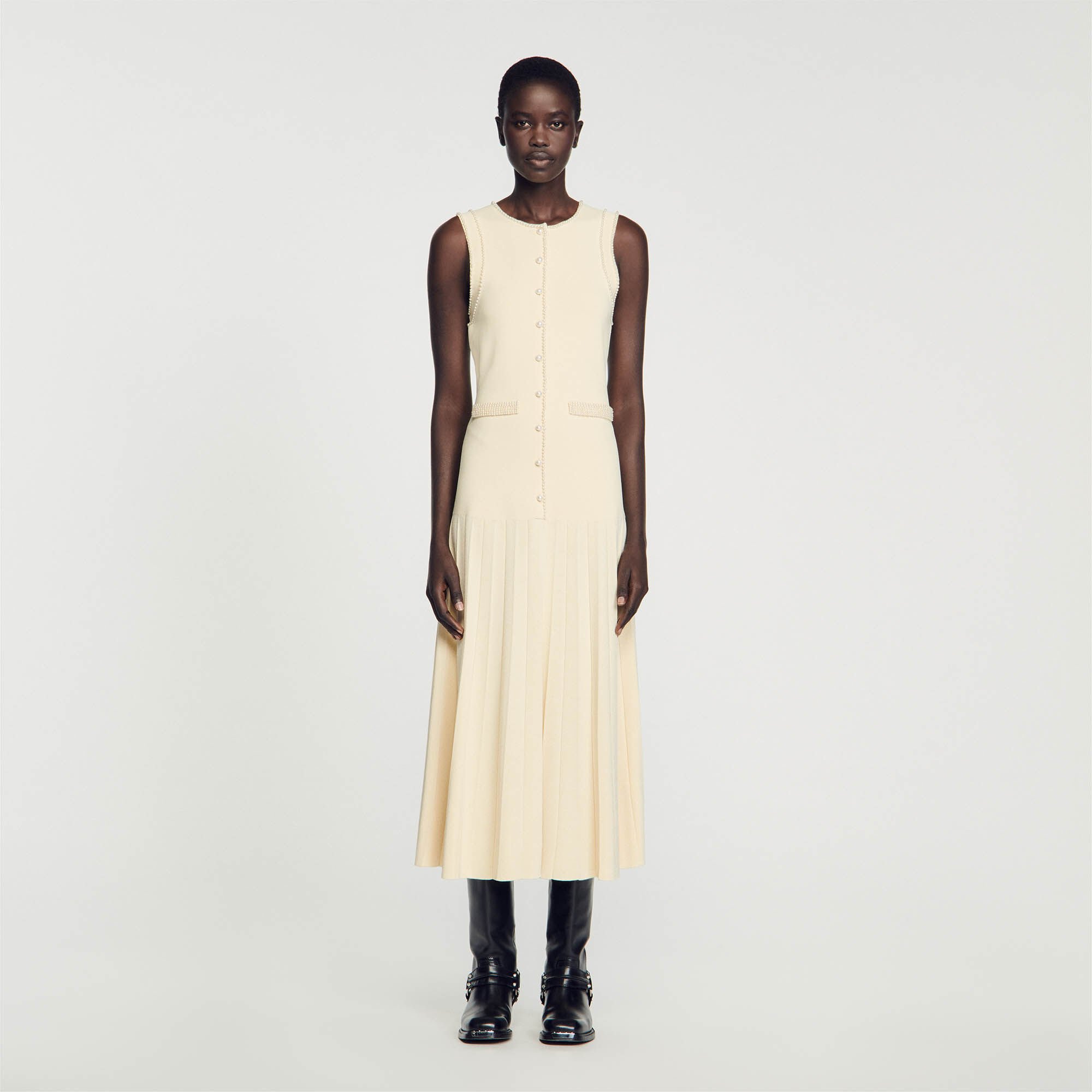 Knit midi dress