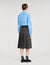 Long pleated rhinestone skirt