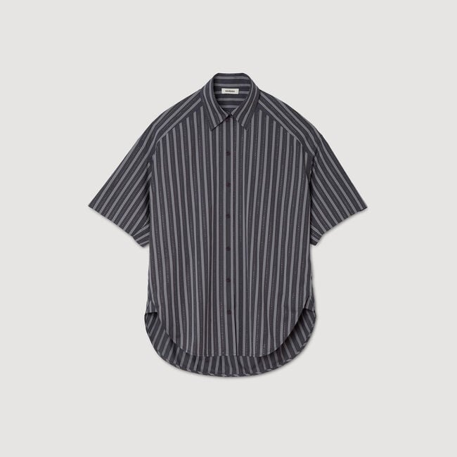 Oversized striped rhinestone