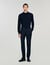 Elasticated straight-leg trousers