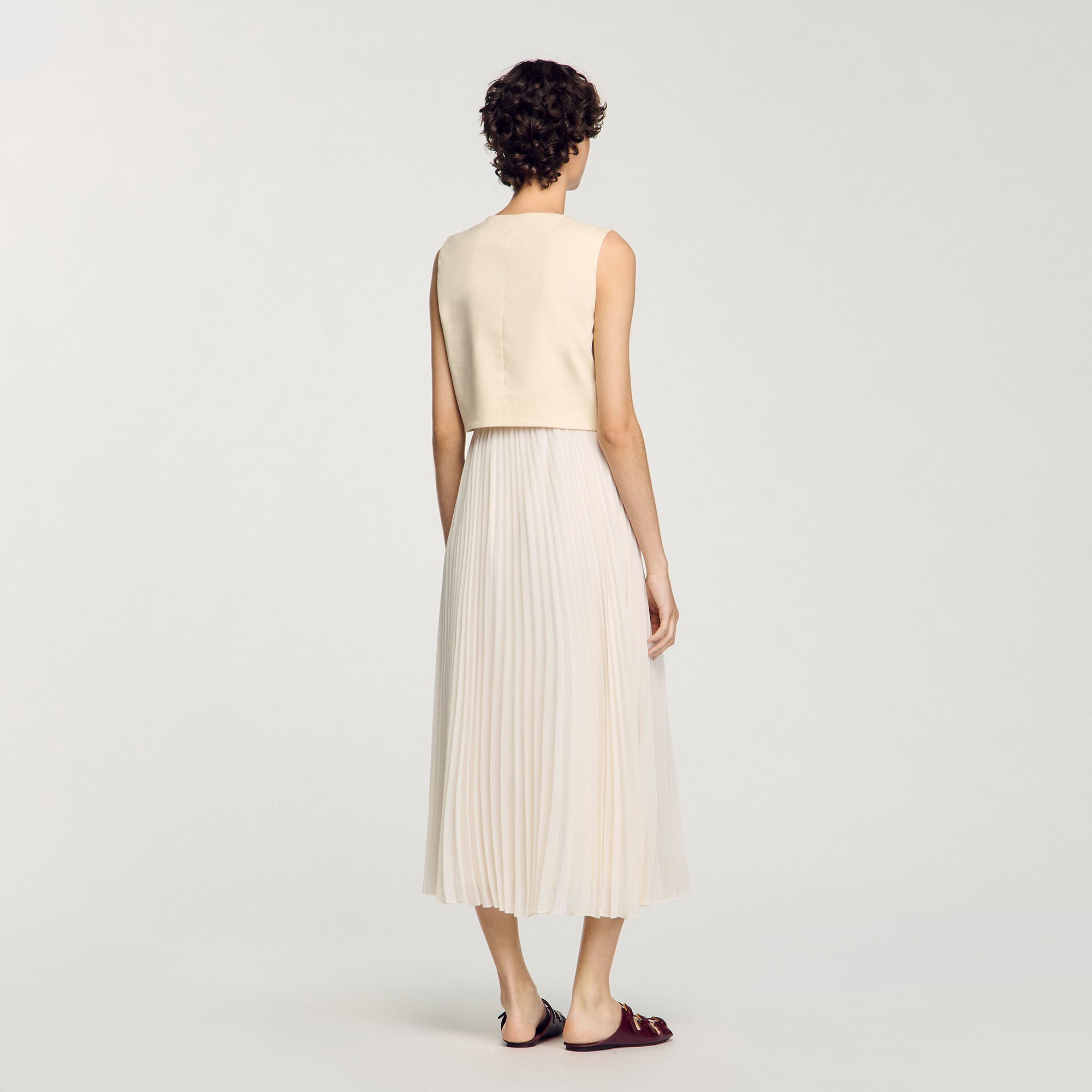 Pleated maxi dress