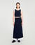 Maxi two-tone knit skirt