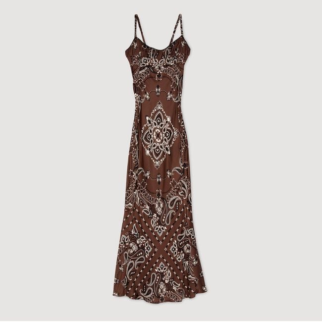 Bandana-print maxi dress