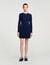 Mini button-up knit dress