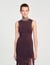 Fringed knit midi dress