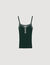 Two-tone knit vest top