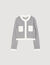 Two-tone cardigan