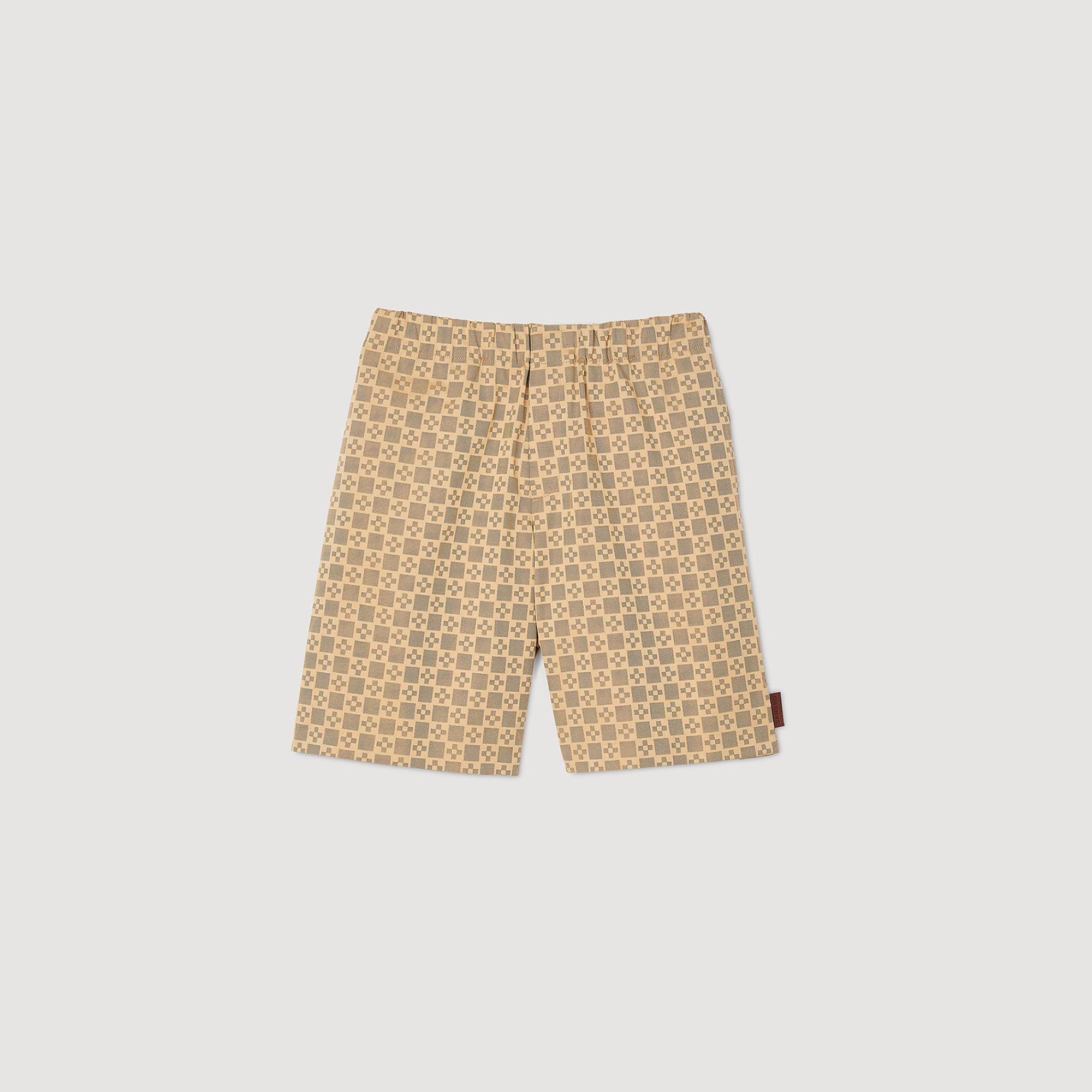 Square Cross jacquard shorts
