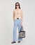 Two-tone crochet bag