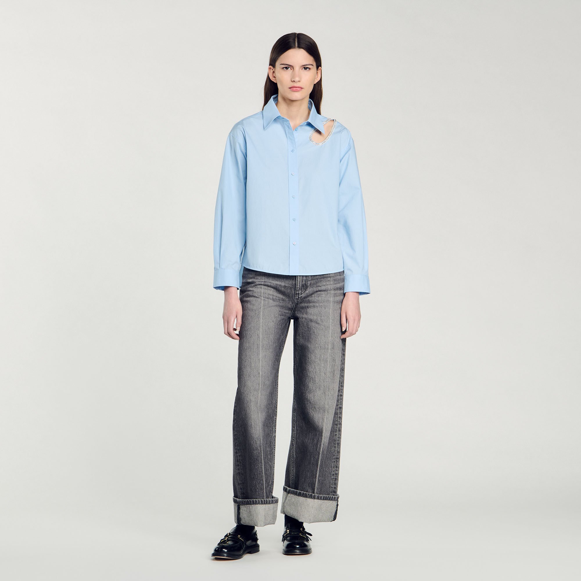 Rhinestone teardrop shirt