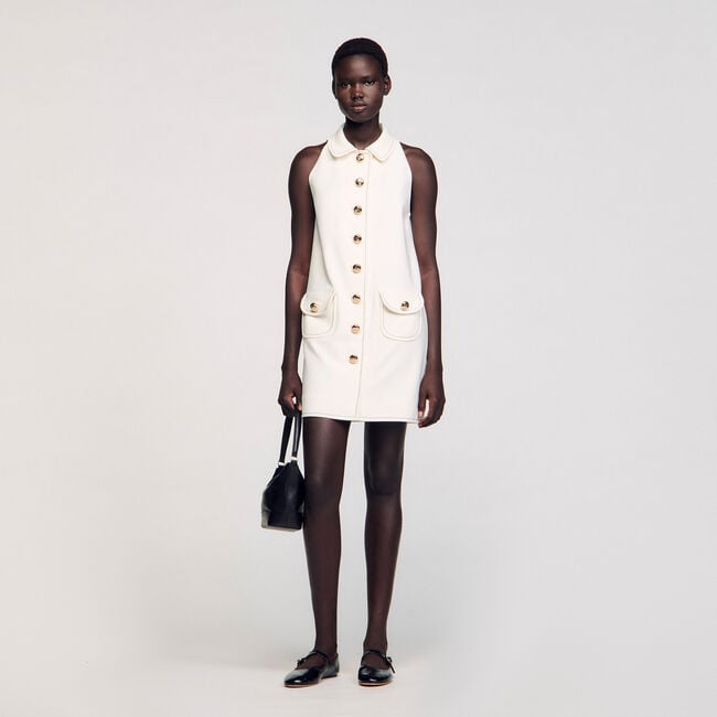 Peter Pan collar mini dress