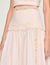 Maxi cotton skirt with trim