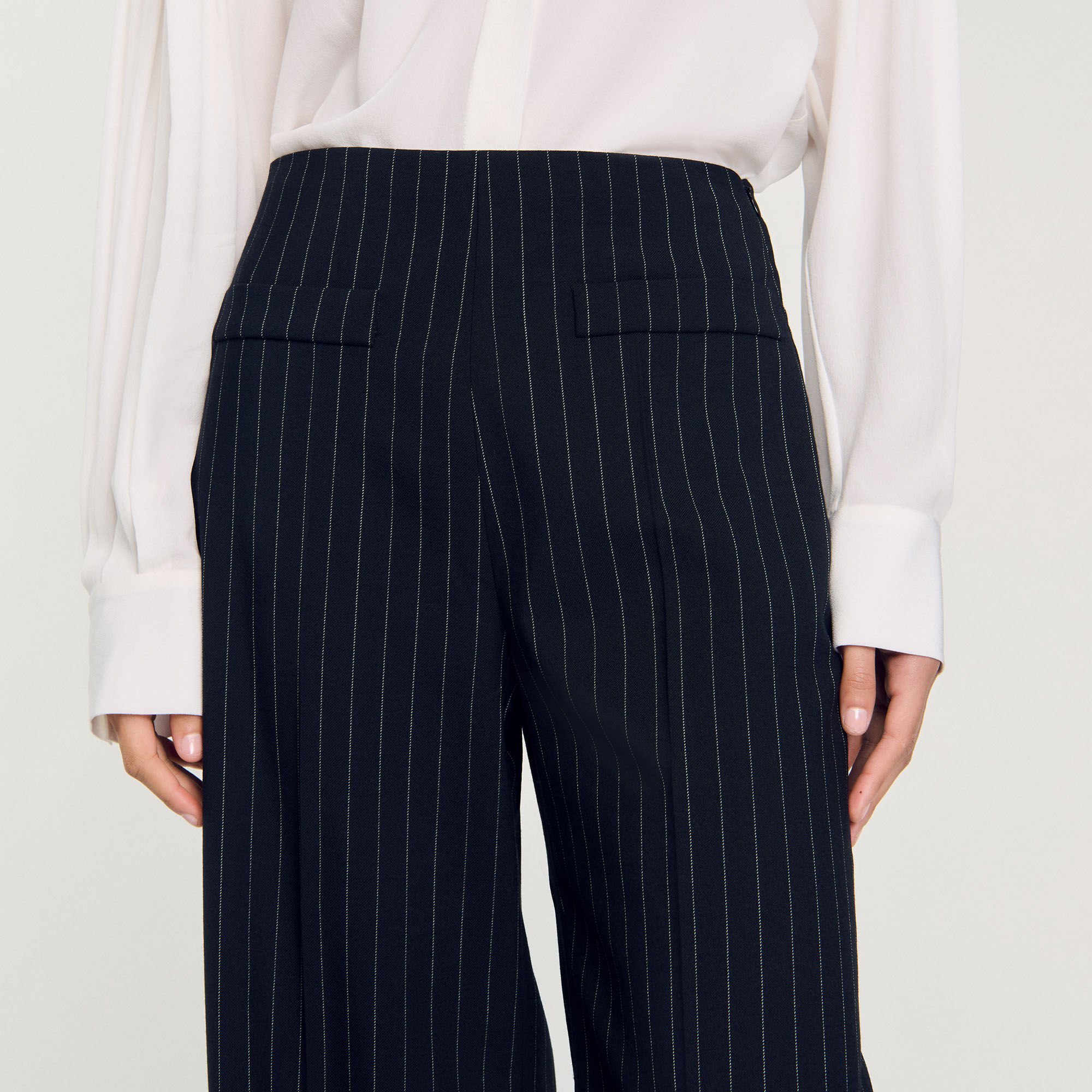 Chalk-striped trousers