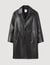 Long leather coat 