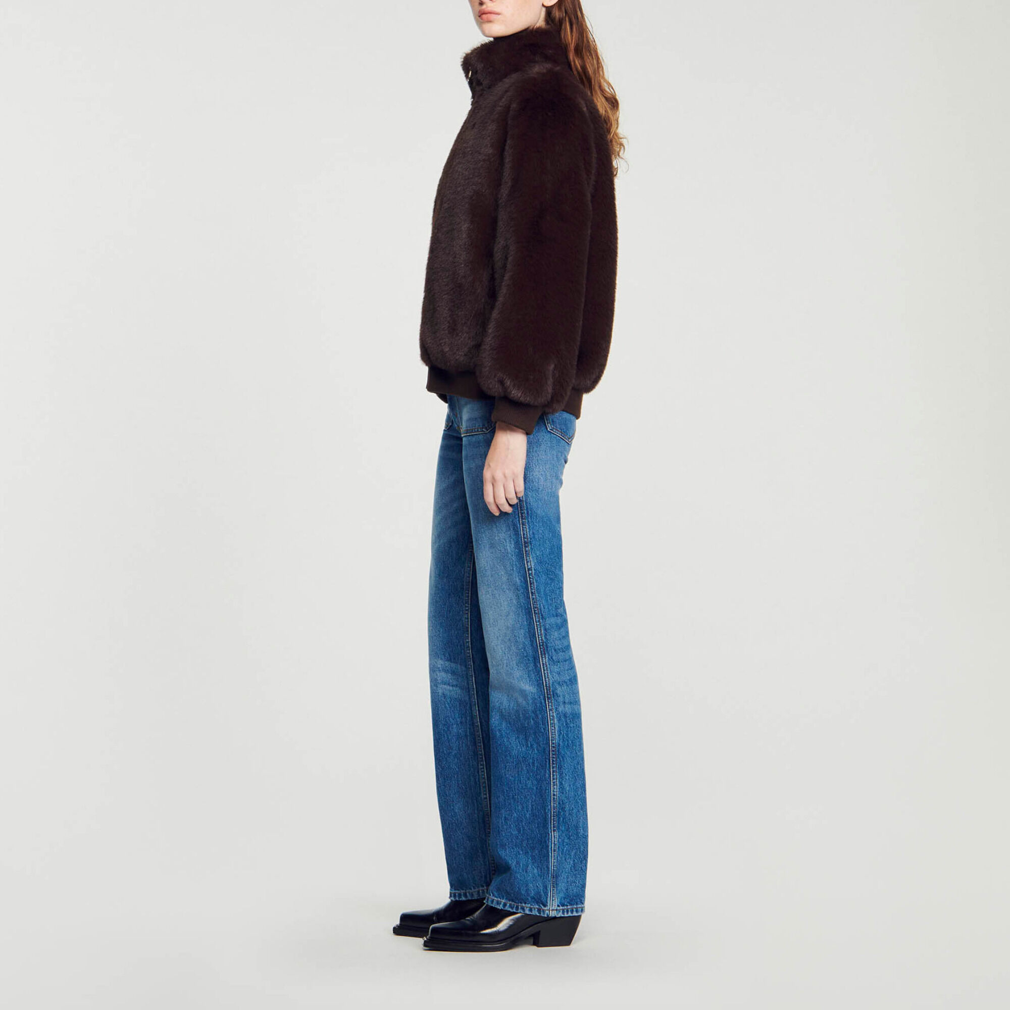 Faux fur jacket