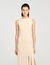 Fringed knit maxi dress