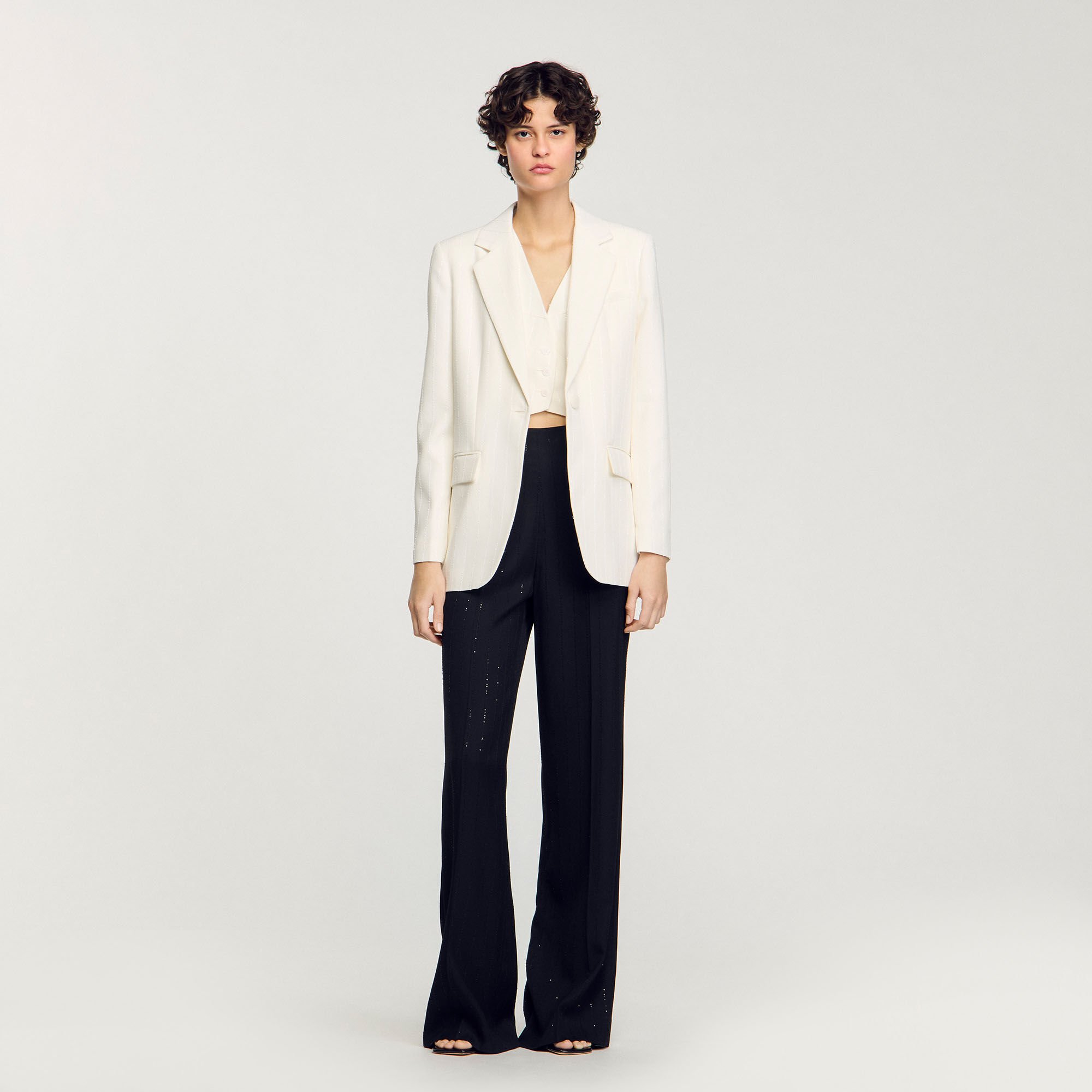 Sequinned suit jacket
