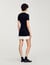 Mini knit dress with ruffle