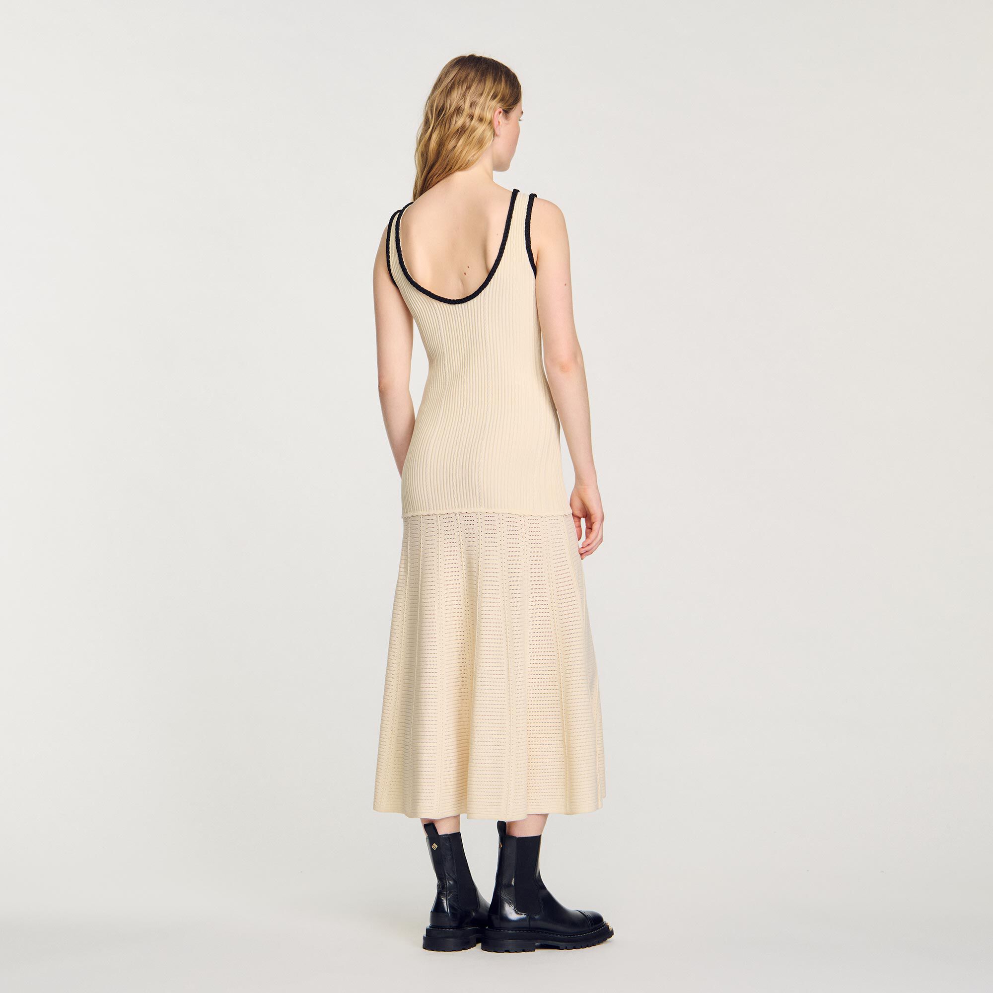 Pointelle knit dress
