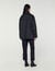 Oversized coat with eyelets