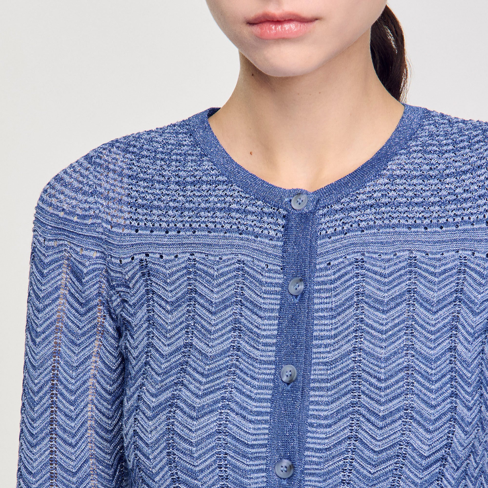 Glitter knit cardigan