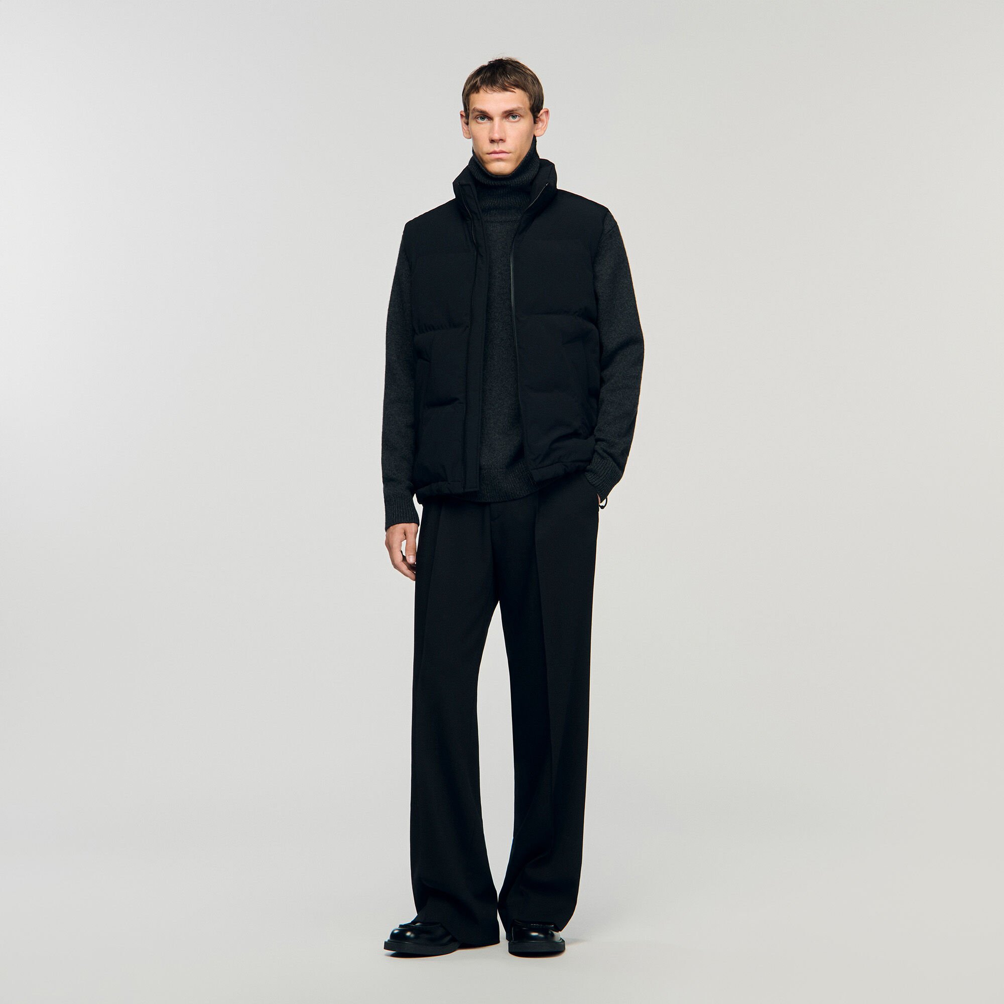Sleeveless technical puffer