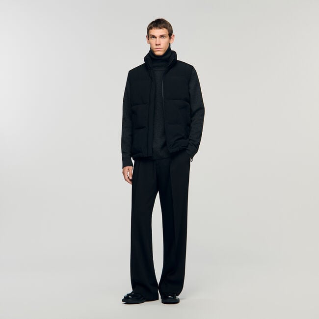 Sleeveless technical puffer