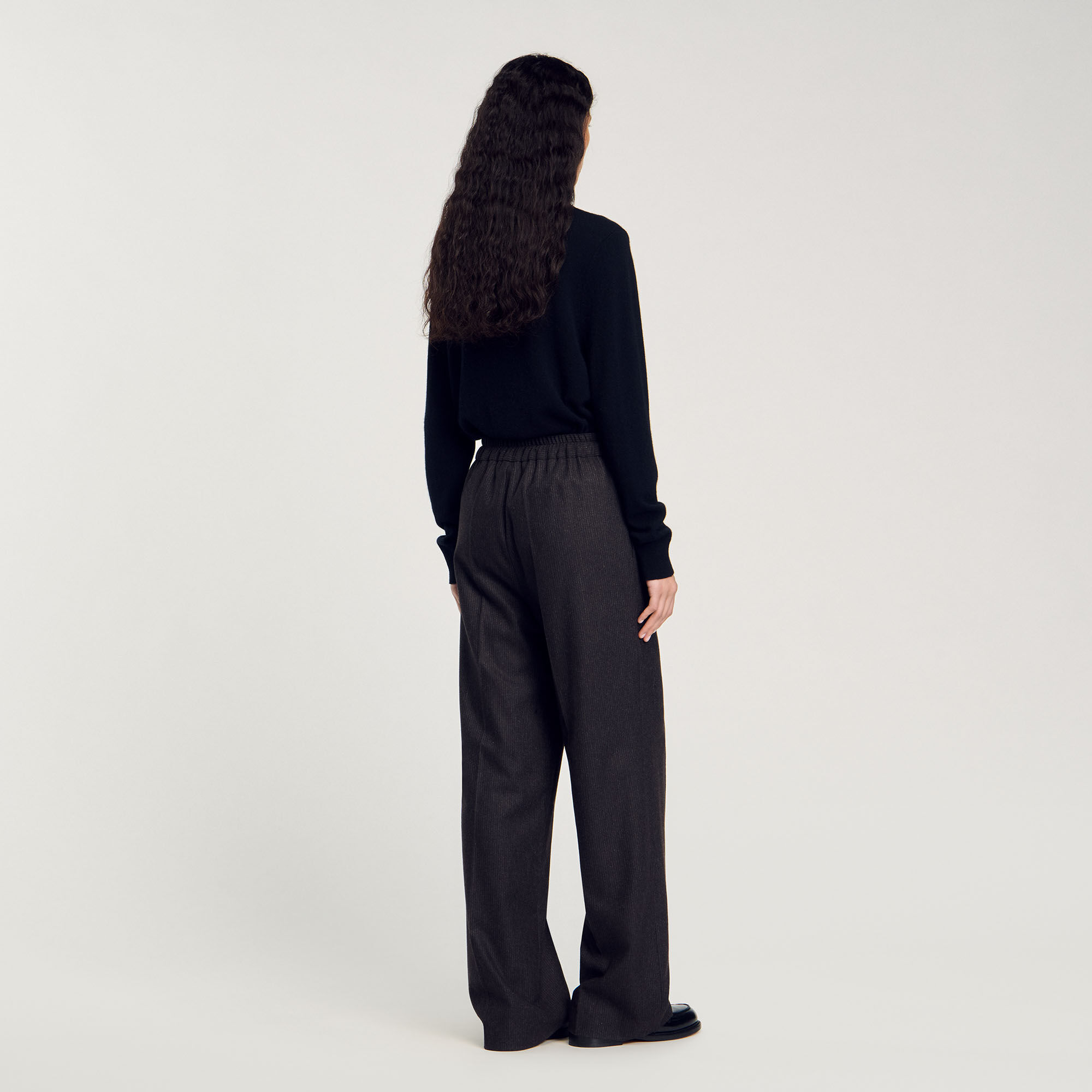 Striped trousers