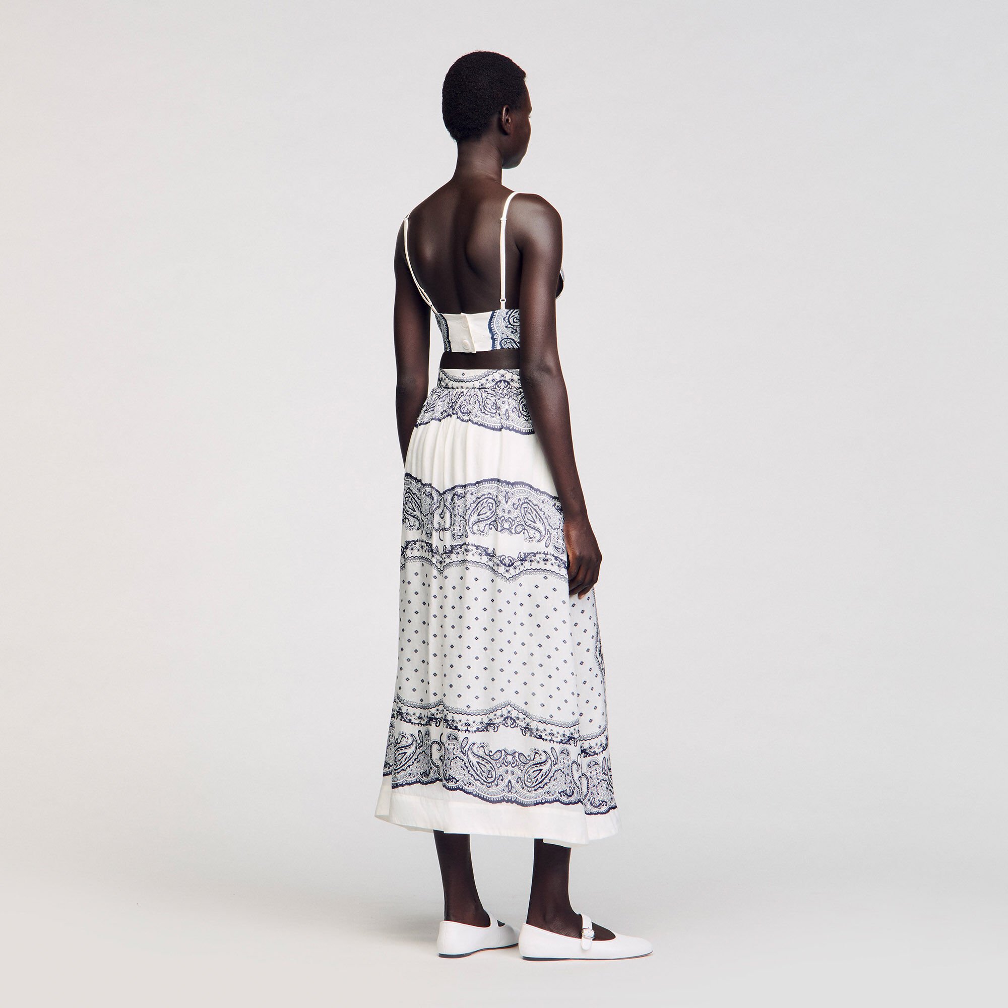 Bandana-motif skirt shorts