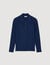Rib knit polo shirt