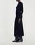 Long, gathered knit dress