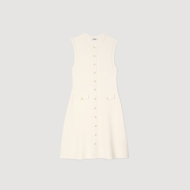Rib knit mini dress