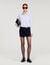 Mini dress with dual materials Mini dress with dual materials