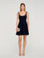 Mini dress with rhinestone neck Mini dress with rhinestone neck