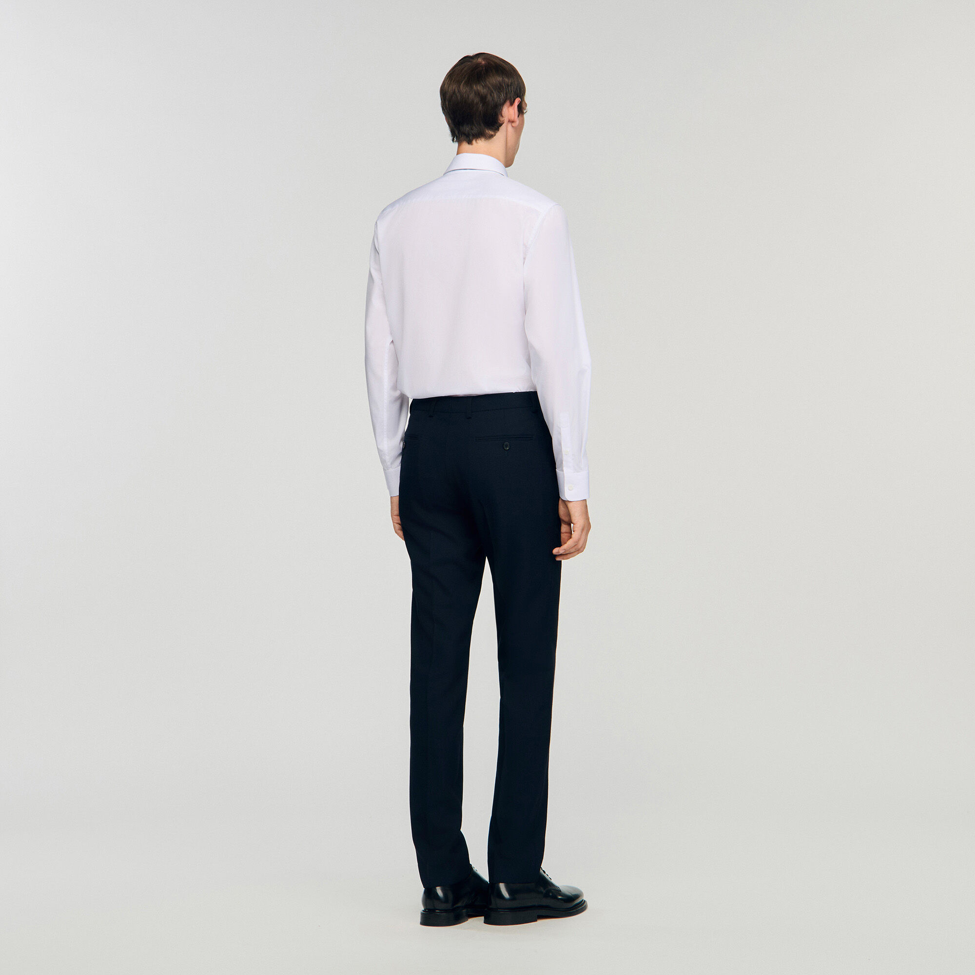 Wool suit trousers