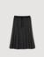 Long pleated rhinestone skirt