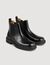 Glazed leather Chelsea boots