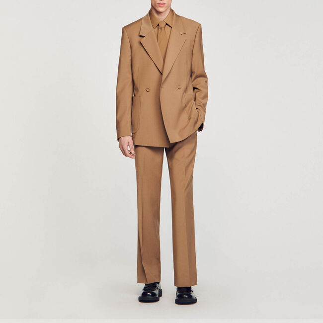 Double-breasted suit jacket