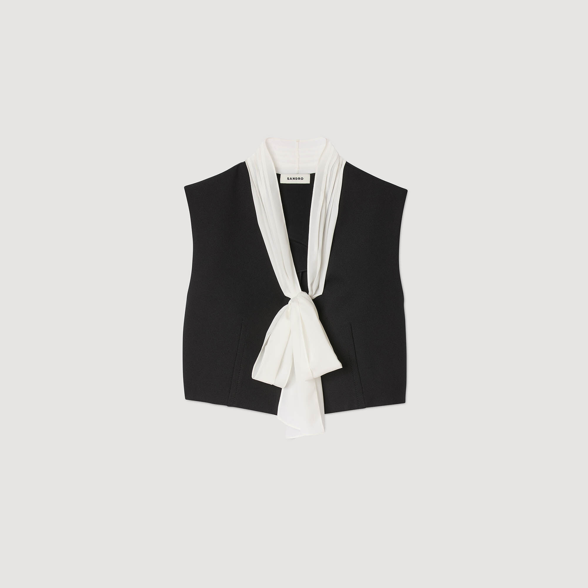 Bow neck crop top