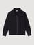 Zip-up wool cardigan