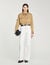 Wide-leg canvas pants